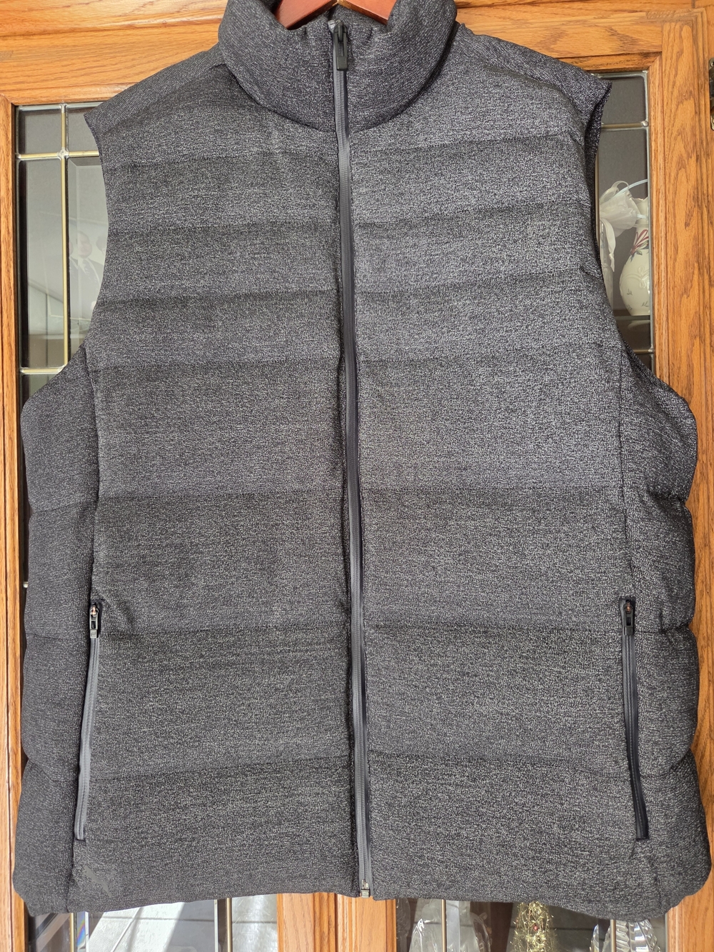 Porsche Design Quilted Puffer Vest in Charcoal